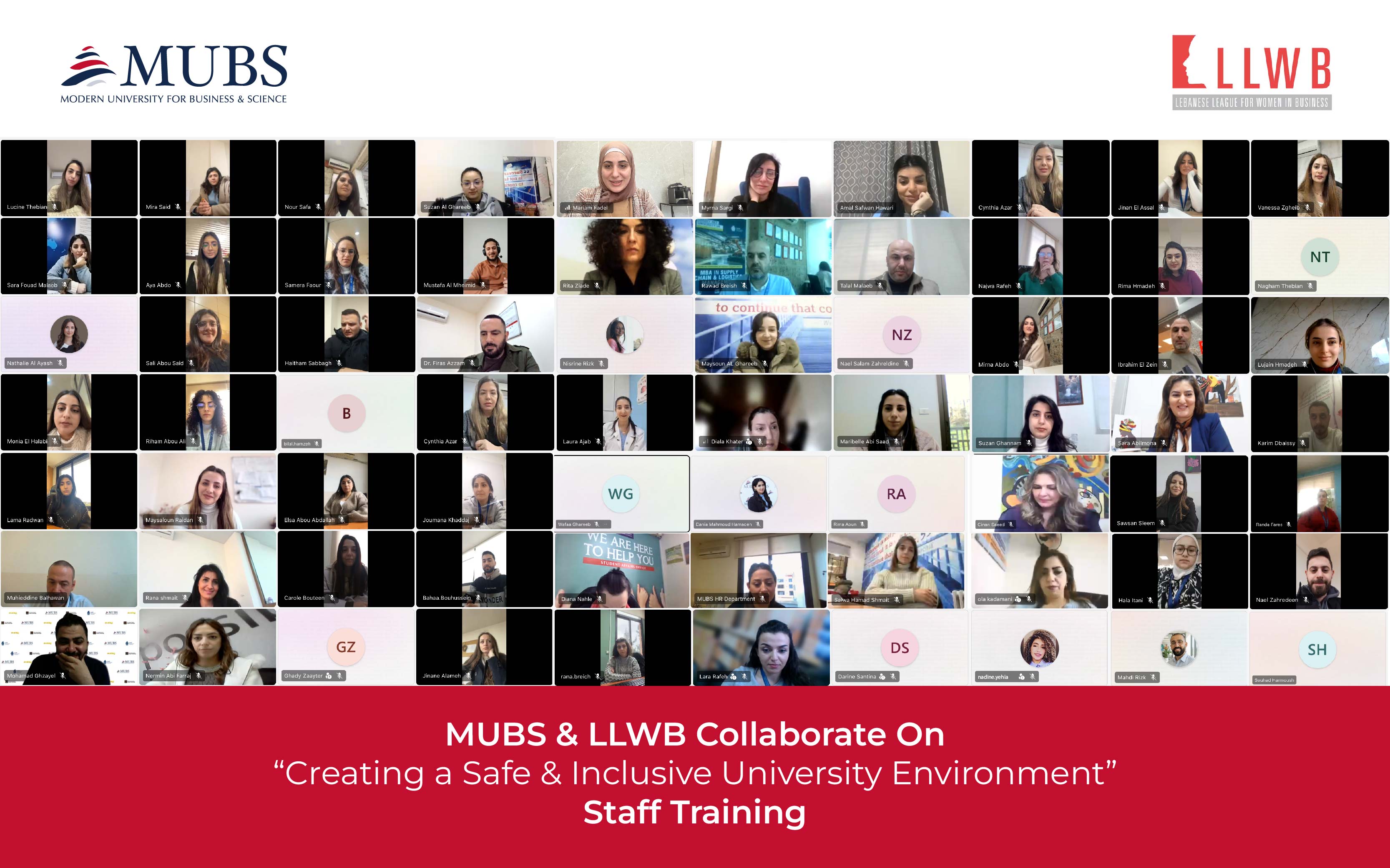 MUBS & LLWB Collaborate on ‘Creating a Safe & Inclusive University Environment’ Staff Training 