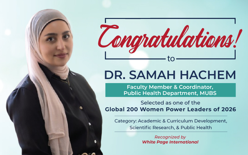 Public Health Faculty Selected as One of the Global 200 Women Power Leaders of 2026